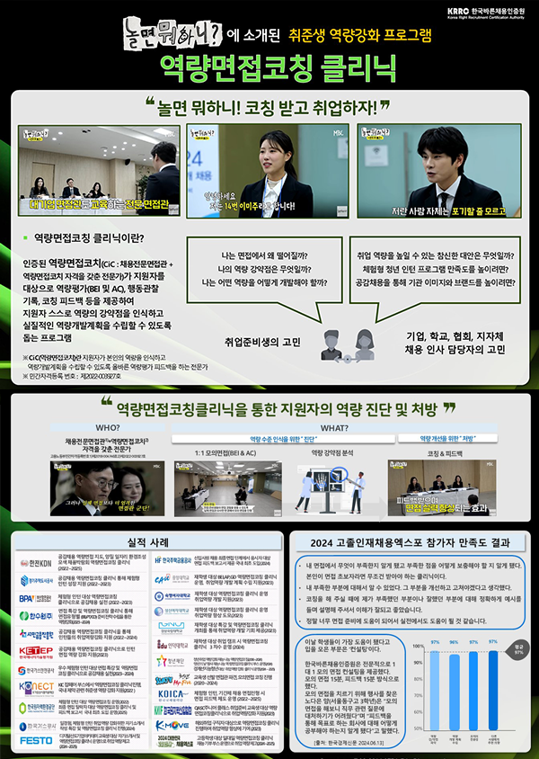 한국바른채용인증원 포스터